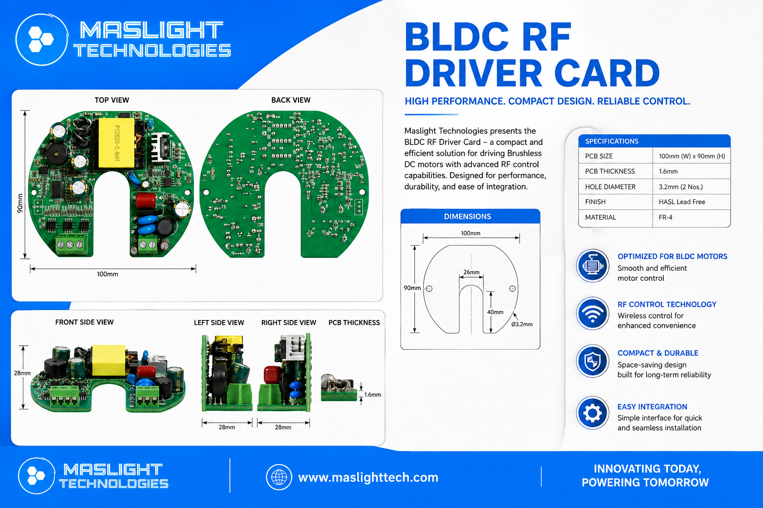 BLDC Driver Card for RF